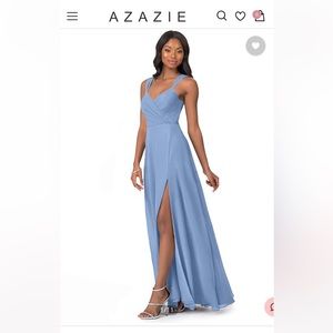 Azazie Nahrin Steel Blue Size 10!!